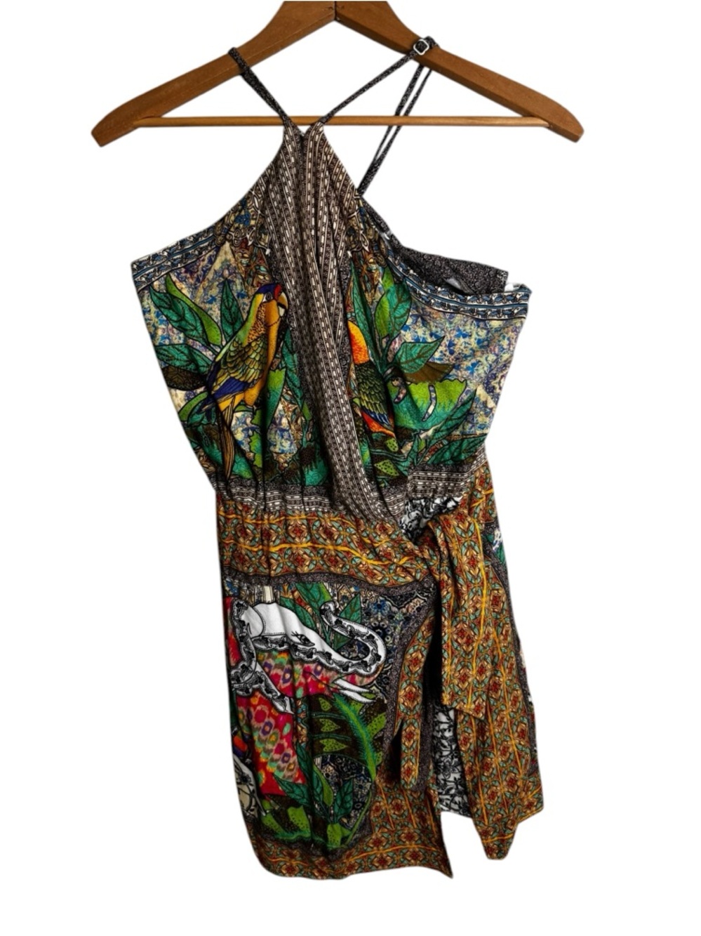 FARM Rio Green Multi Tropical Mini Dress - Picture 5 of 14